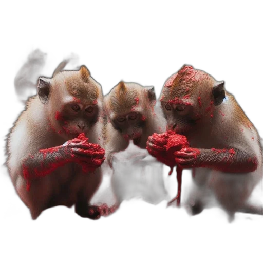 animal, food, concept art, 3d render transparent PNG cut-out