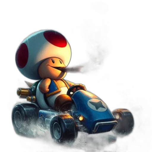 robot, car, concept art, pixel art transparent PNG cut-out