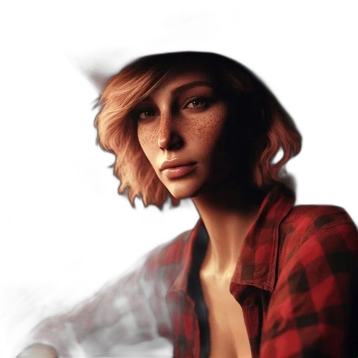 face, hat, jacket, hair transparent PNG cut-out
