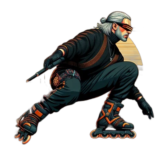 staff, weapon, jacket, concept art transparent PNG cut-out