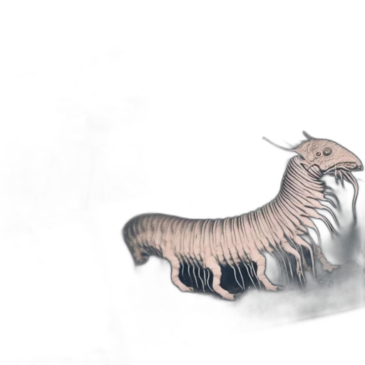 creature, dragon, animal, hair transparent PNG cut-out
