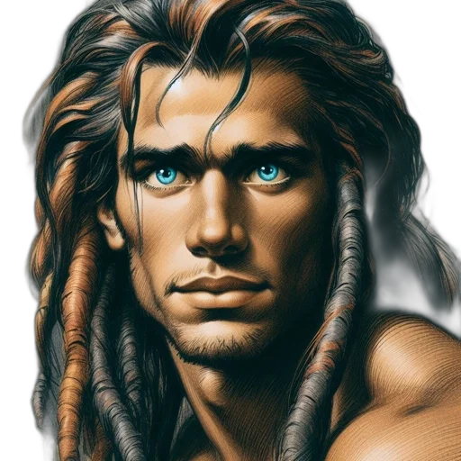 hair, animal, face, photorealistic transparent PNG cut-out