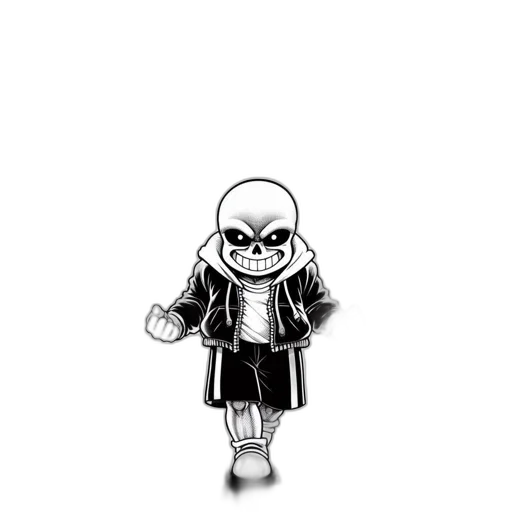 jacket, robot, creature, staff transparent PNG cut-out