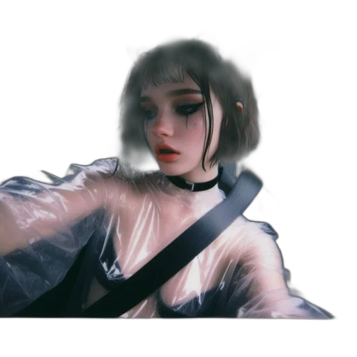 dress, face, robot, jacket transparent PNG cut-out