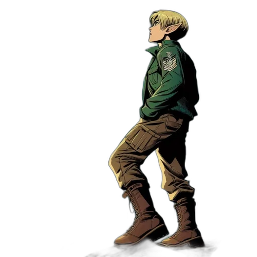jacket, concept art, comic book art, pixel art transparent PNG cut-out