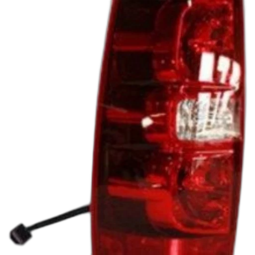 red, tail, light, black transparent PNG cut-out