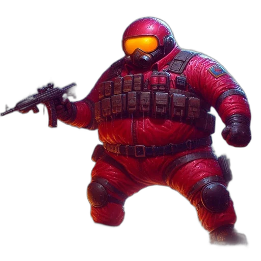 robot, weapon, jacket, creature transparent PNG cut-out