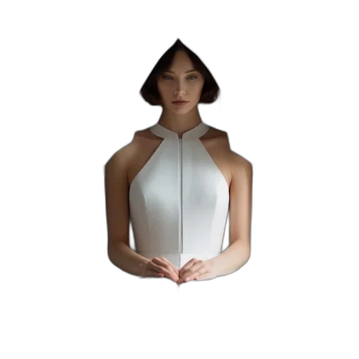 dress, jewelry, mask, face transparent PNG cut-out