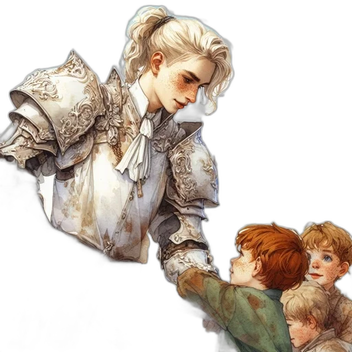 concept art, fantasy art, watercolor, pixel art transparent PNG cut-out