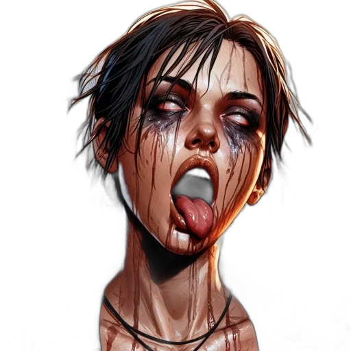 face, creature, concept art, comic book art transparent PNG cut-out