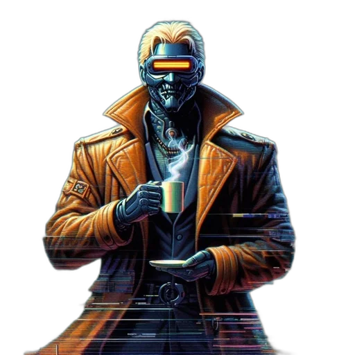 jacket, robot, mask, face transparent PNG cut-out