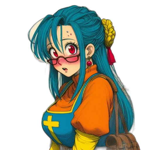 staff, dress, anime, cartoon transparent PNG cut-out