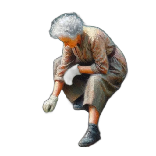 shoes, jacket, face, staff transparent PNG cut-out