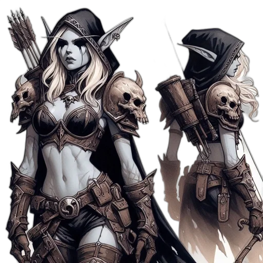 concept art, fantasy art, comic book art, pixel art transparent PNG cut-out