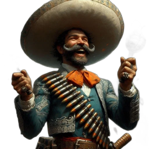 staff, weapon, hat, face transparent PNG cut-out