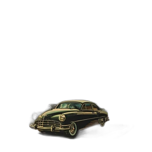car, jacket, crown, weapon transparent PNG cut-out
