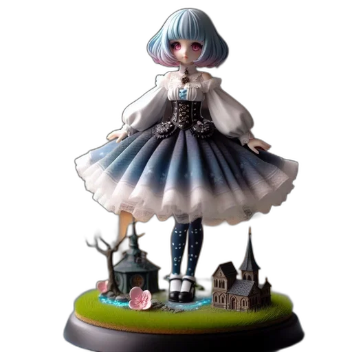 dress, concept art, 3d render, fantasy art transparent PNG cut-out