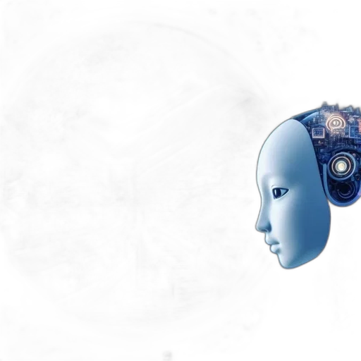 robot, mask, concept art, cyberpunk transparent PNG cut-out