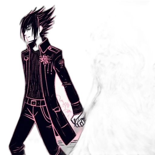 jacket, staff, concept art, comic book art transparent PNG cut-out