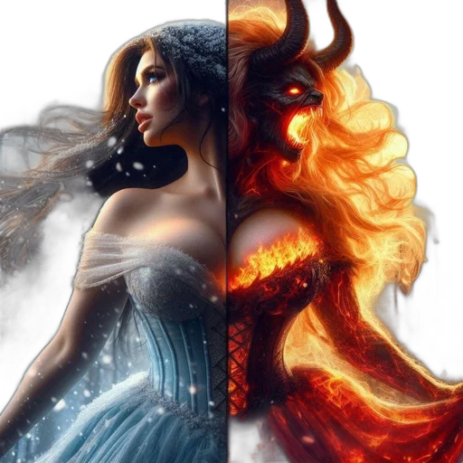fantasy art, concept art, comic book art, photorealistic transparent PNG cut-out