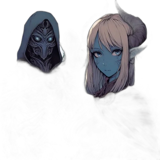 mask, creature, face, concept art transparent PNG cut-out