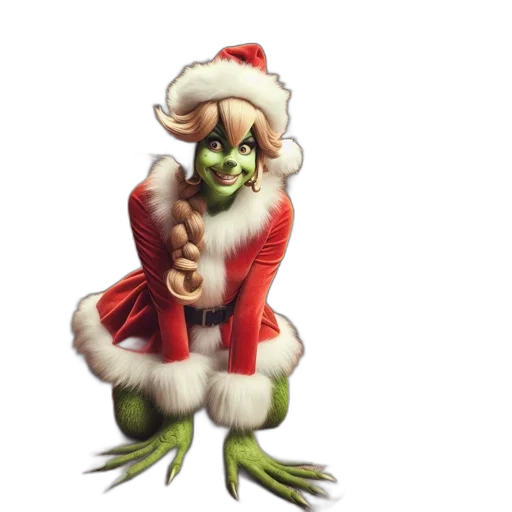 creature, concept art, 3d render, santa transparent PNG cut-out