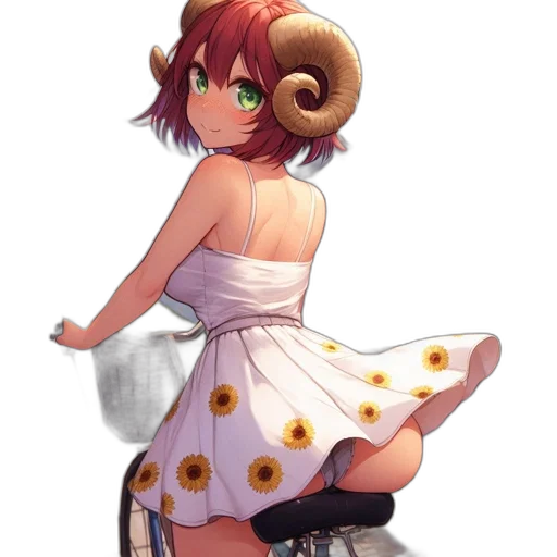 dress, staff, creature, weapon transparent PNG cut-out