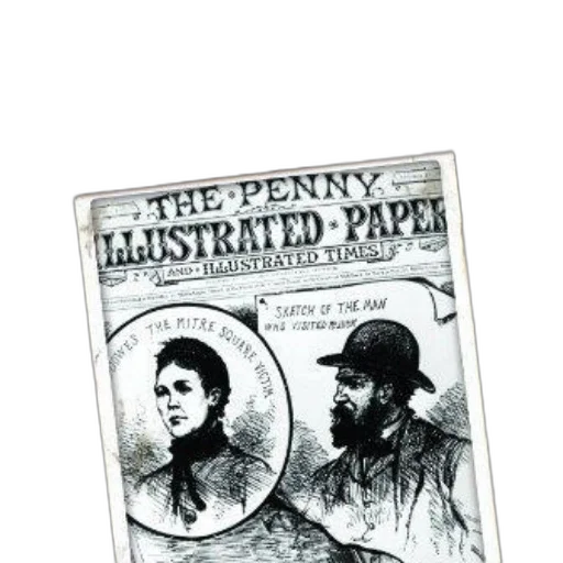 vintage, newspaper, cover, penny transparent PNG cut-out