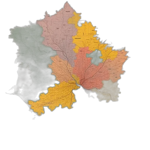 crown, golden, municipalities, map transparent PNG cut-out
