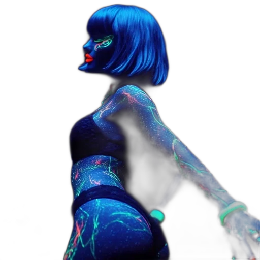 robot, dress, concept art, cyberpunk transparent PNG cut-out