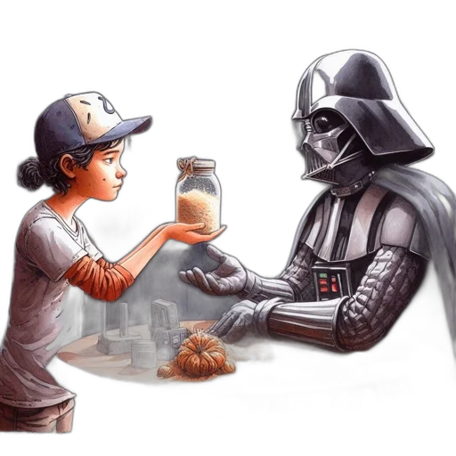 food, concept art, comic book art, fantasy art transparent PNG cut-out