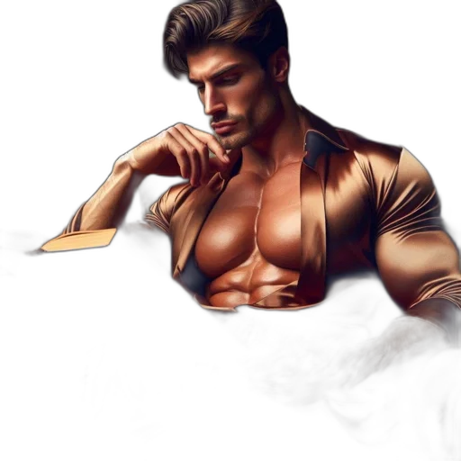 jacket, photorealistic, fantasy art, oil painting transparent PNG cut-out