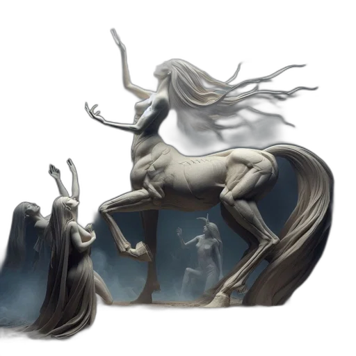 dragon, creature, sword, fantasy art transparent PNG cut-out