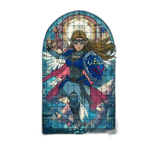 sword, fantasy art, pixel art, comic book art transparent PNG cut-out