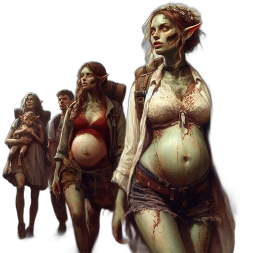 concept art, fantasy art, comic book art, photorealistic transparent PNG cut-out