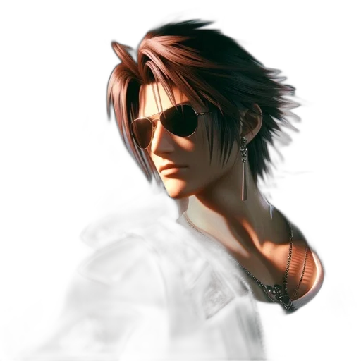 face, weapon, concept art, photorealistic transparent PNG cut-out