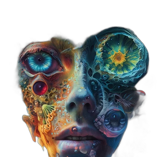 mask, face, creature, robot transparent PNG cut-out