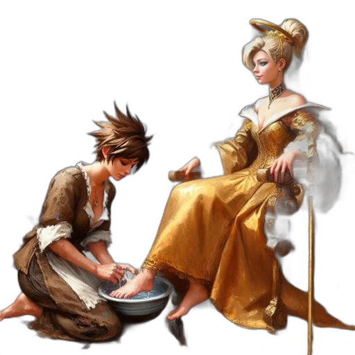 staff, dress, crown, concept art transparent PNG cut-out