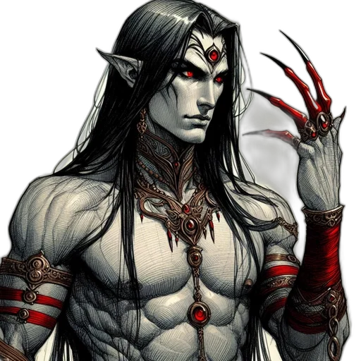 fantasy art, comic book art, concept art, photorealistic transparent PNG cut-out