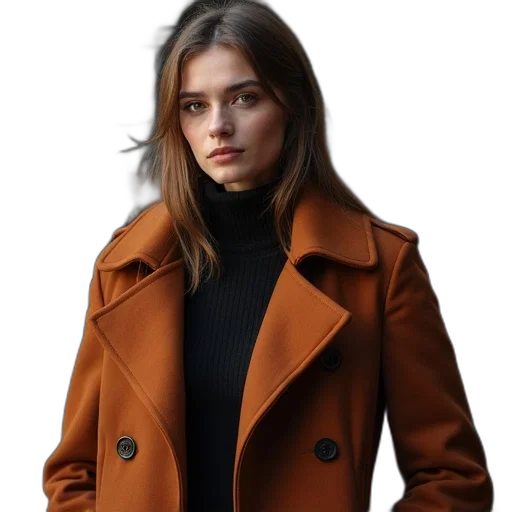 jacket, photorealistic, earth tones, golden transparent PNG cut-out