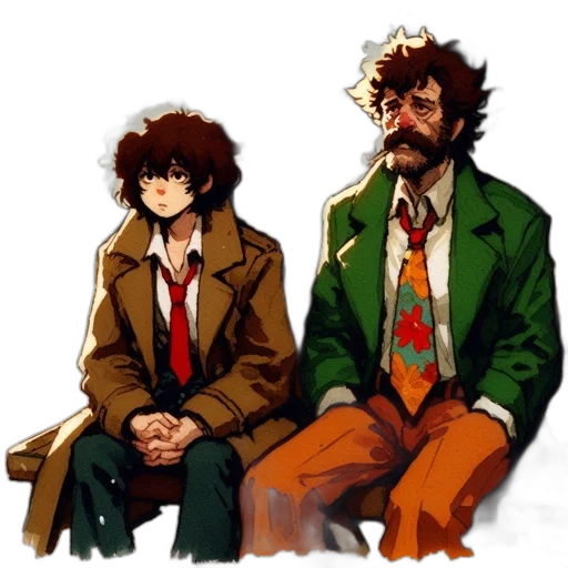 jacket, concept art, pixel art, comic book art transparent PNG cut-out