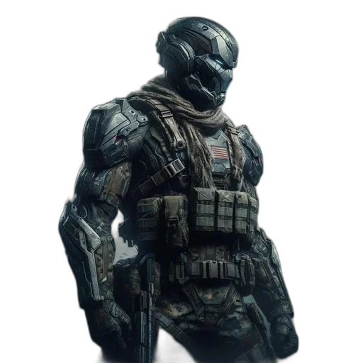 robot, weapon, jacket, creature transparent PNG cut-out