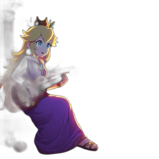 crown, dress, staff, weapon transparent PNG cut-out