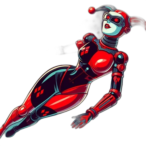 robot, concept art, comic book art, 3d render transparent PNG cut-out