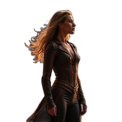 jacket, concept art, comic book art, 3d render transparent PNG cut-out