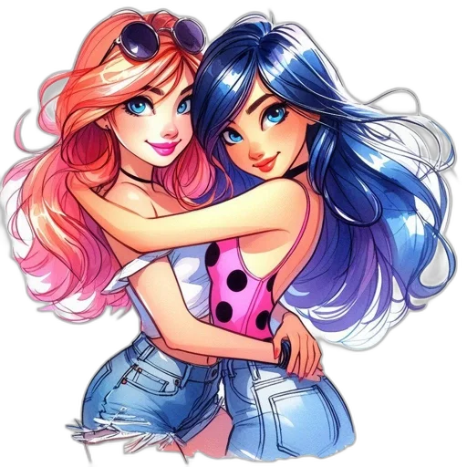 cartoon, anime, comic book art, concept art transparent PNG cut-out