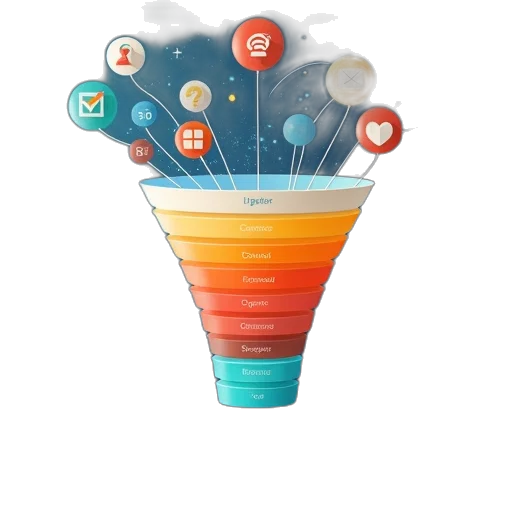 what, conversion, funnel, how transparent PNG cut-out