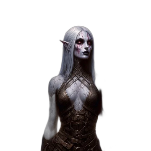dress, face, staff, creature transparent PNG cut-out