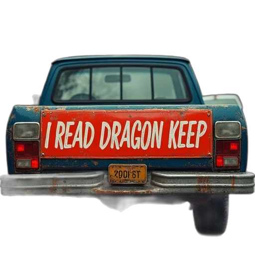dragon, car, bumper, strip transparent PNG cut-out