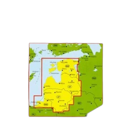 map, estland, lettland, litauen transparent PNG cut-out